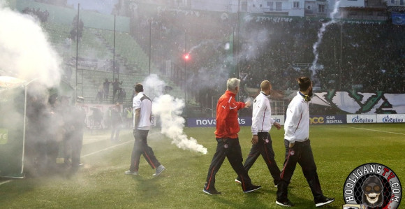 Видео: Потпуни хаос на мечу ПАО - Олимпијакос!