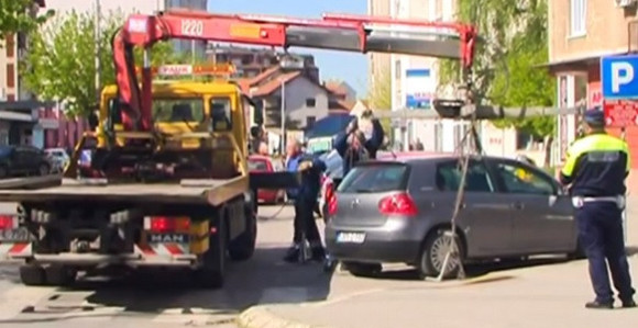 Zamka za vozače u centru Bijeljine!