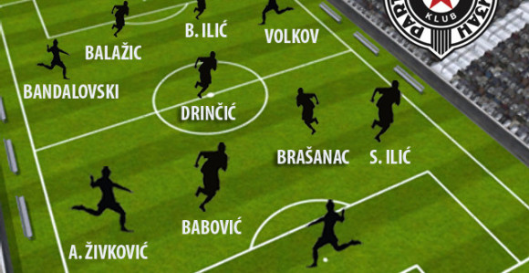 Partizanov tim za derbi...