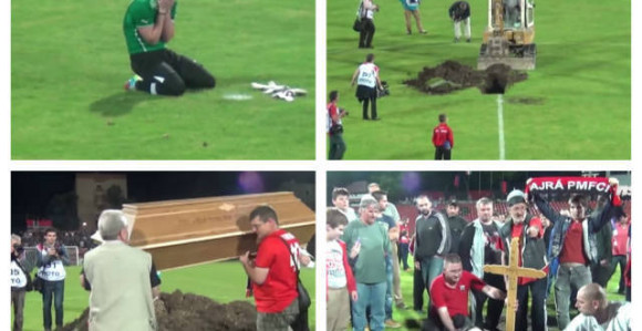 Видео: Мађари сахранили фудбал! Али стварно!