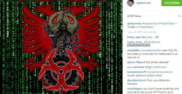 Albanci hakovali Novakov Instagram profil!!!