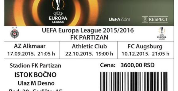 LE - Partizan: Od petka kompleti za Ligu Evrope!