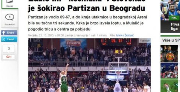 Комплекси! Хрвати се наслађују поразом Партизана!