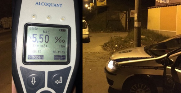 Surčinac vozio sa 5,5 promila alkohola!