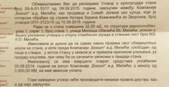 Jeleni Simić "Boksit" oduzeo stan?!