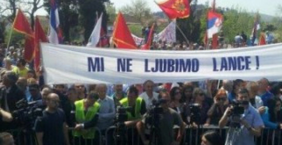 Protest u Podgorici (VIDEO)