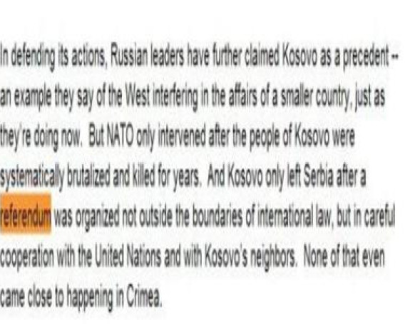 Obamin kosovski referendum