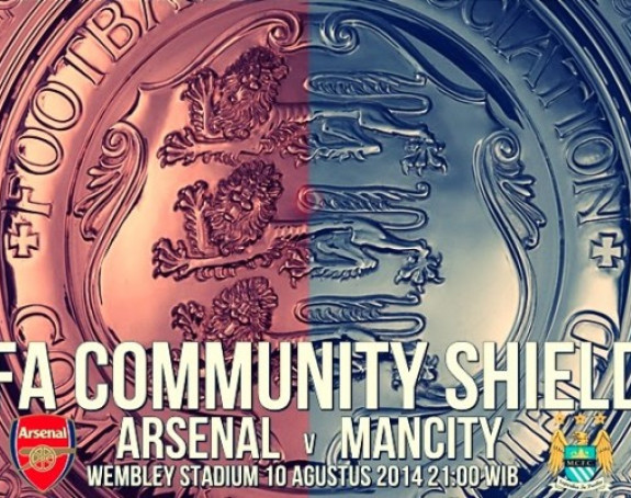 U 16:00 Komjuniti šild: Arsenal - Mančester Siti