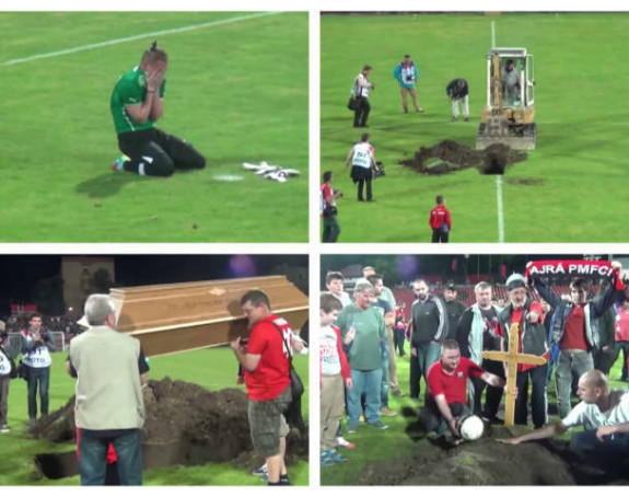 Video: Mađari sahranili fudbal! Ali stvarno!