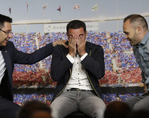 Видео: Шави се од Барсе опростио уплакан!