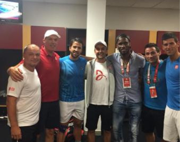 Drogba upoznao Đokovića i Tipsarevića!