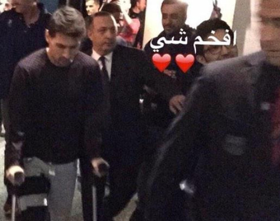 Mesi na štakama došao na utakmicu!