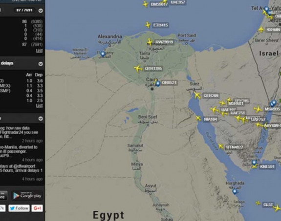 Pao ruski putnički avion na Sinaju