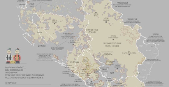 Student napravio mapu krsne slave kod Srba