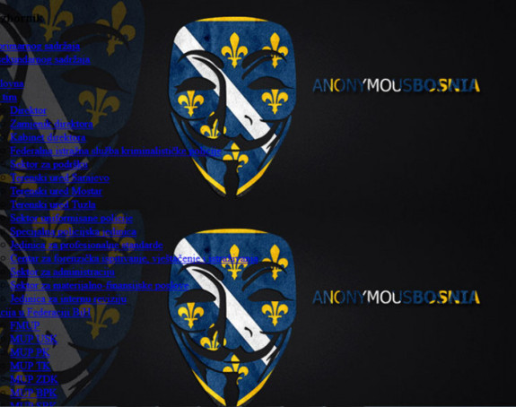 Anonimusi hakovali veb stranicu FUP-a