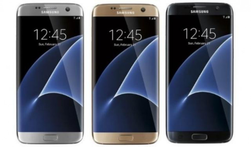 Samsung Galaxy S7 Edge u crnoj, srebrnoj i zlatnoj boji