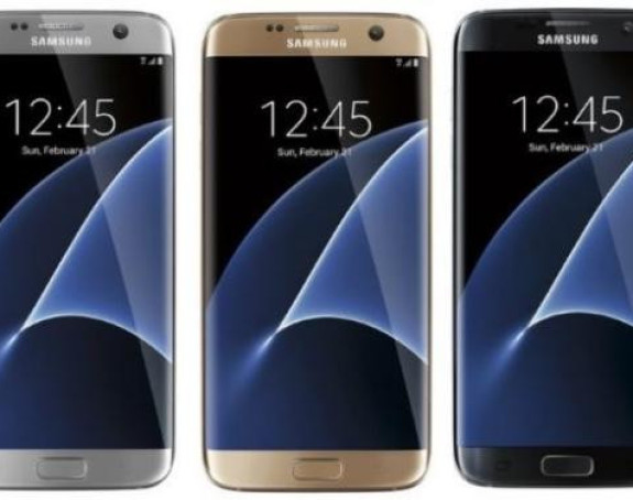 Samsung Galaxy S7 Edge u crnoj, srebrnoj i zlatnoj boji