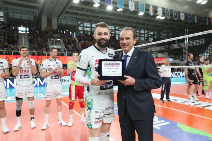 Uroš Kovačević dobitnik "Trofeja Gazeta" 2019.