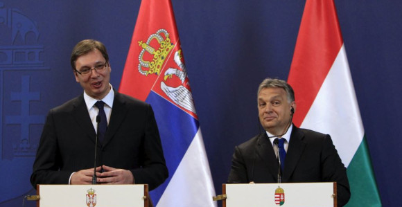 Radna večera Vučića i Orbana