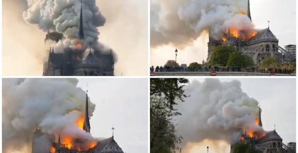 Катедрала Нотр Дам у пламену
