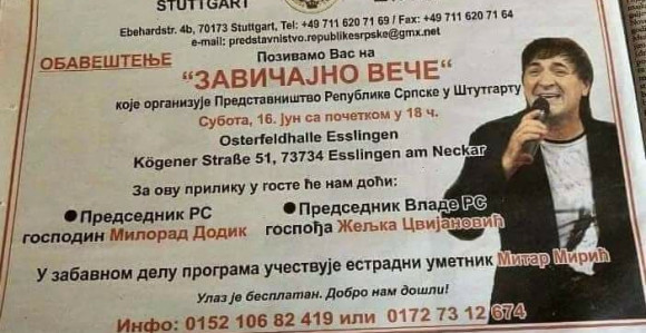 Mitar Mirić i Dodik u Štutgartu