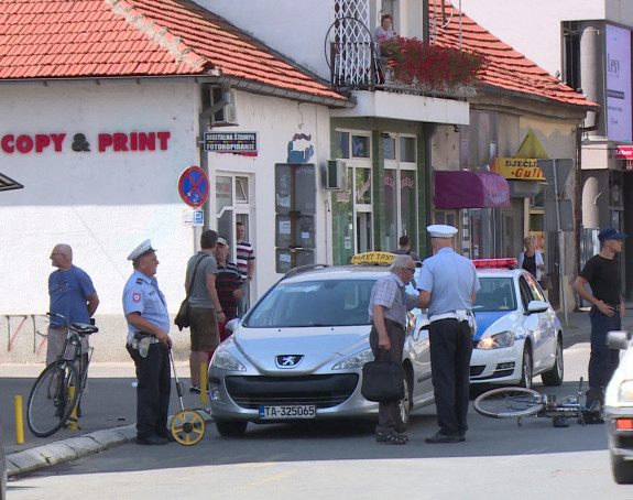 Lakše povrijeđen biciklista u centru Bijeljine