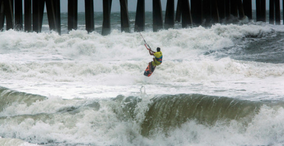 Surfao tokom uragana Florens