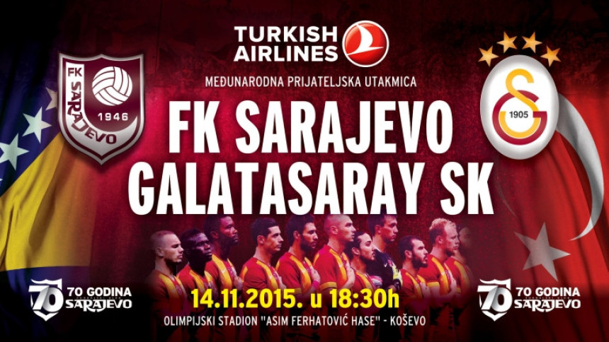 Prijateljska: Sarajevo - Galatasaraj 3:3!