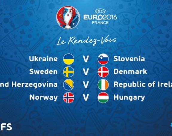 Baraž za EP: Švedska - Danska 2:1, Ukrajina - Slovenija 2:0!