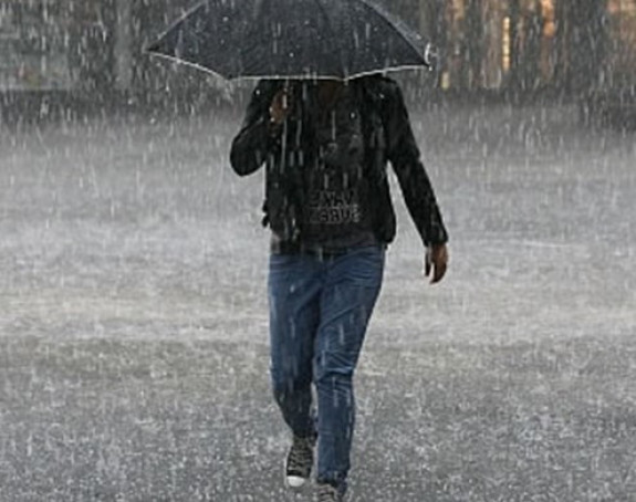 Oblačno vrijeme s kišom 