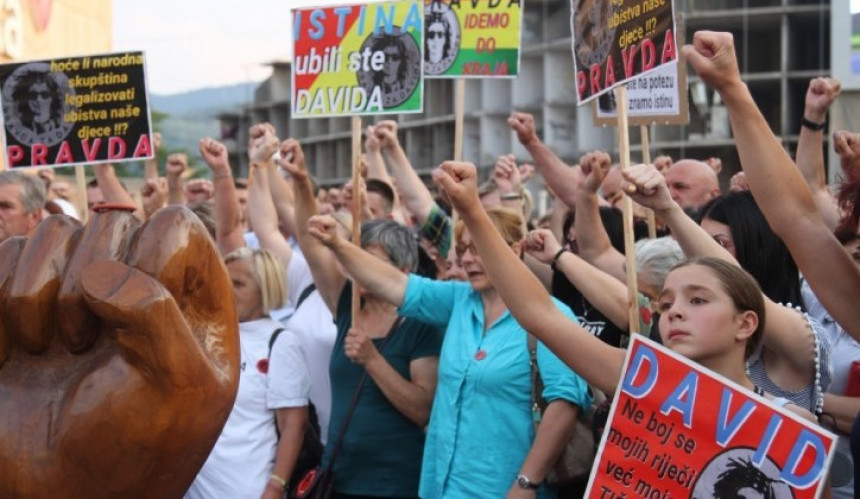 Šesto dana od okupljanja grupe Pravda za Davida