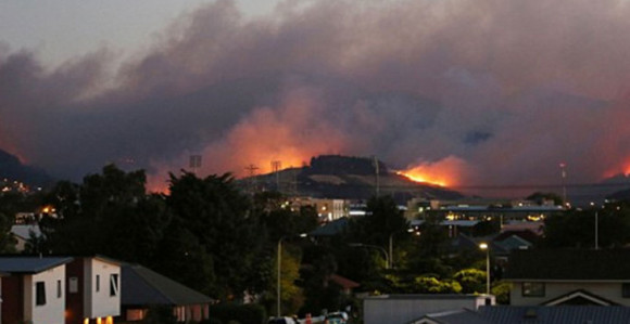 Požar na Novom Zelandu