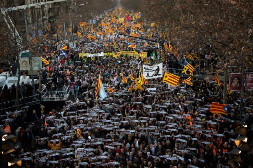 Protestni marš ulicama Barselone