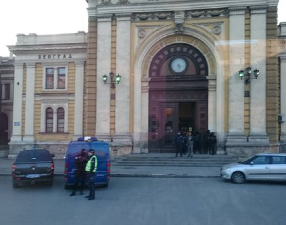 Blokirana željeznička stanica u Beogradu