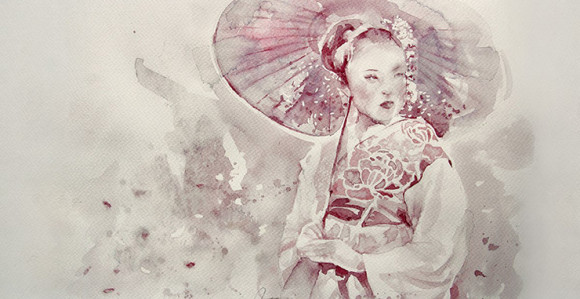 Umjetnica iz Srbije slika "akvarele" od vina 