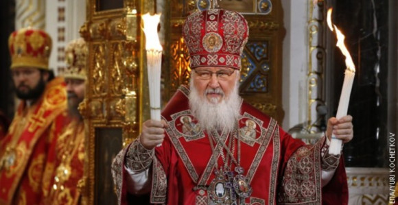 Putin i Medvedev na liturgiji