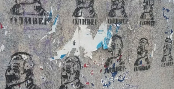 Grafiti sa likom Olivera Ivanovića