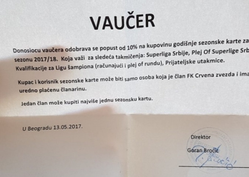Zvezda je šampion - već dijeli vaučere za LŠ?!