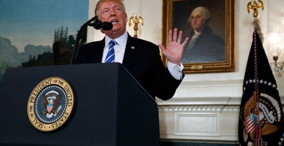 Tramp se hvali poslije posjete