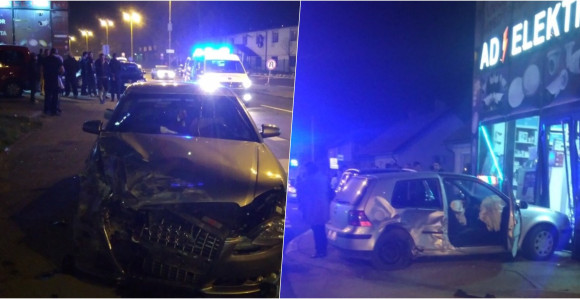 Nakon sudara završio u izlogu prodavnice