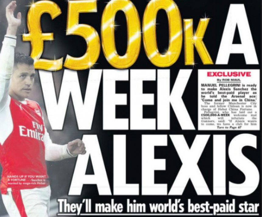 Санчез хоће више пара од Арсенала!