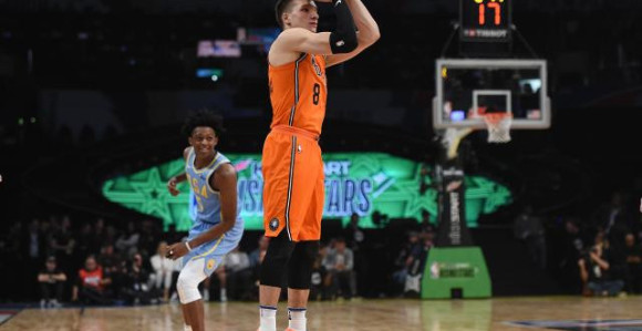 "Bogdanoviiiiiić... He's from Serbia, and he shoots from Serbia!"