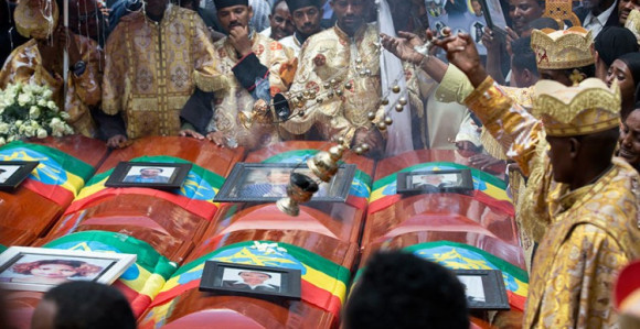 Етиопија у сузама: Масовна сахрана 
