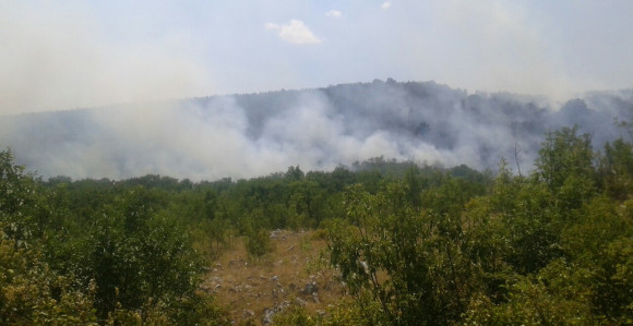 Helikopter gasi požar u Ljubinju