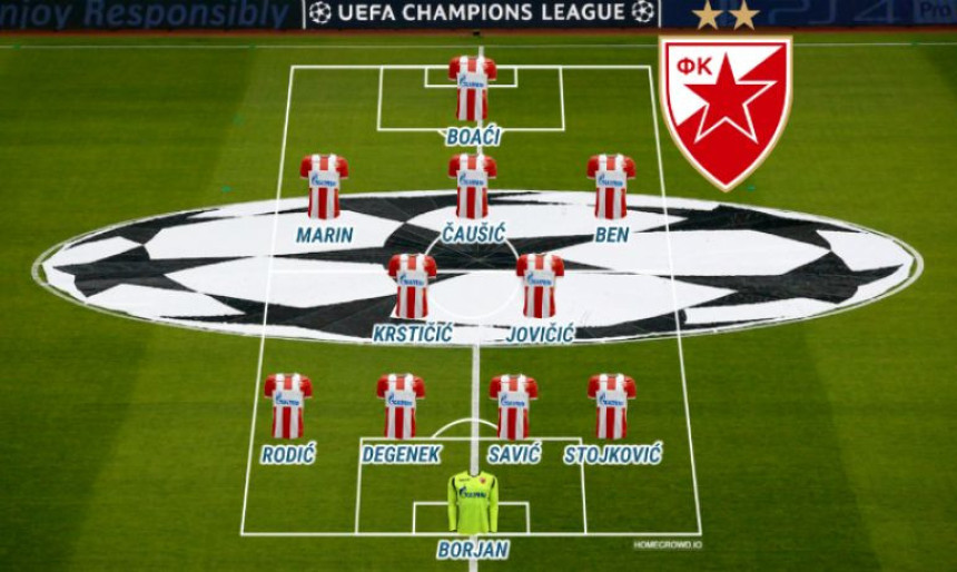 LŠ: Zvezda - tim za Napoli...