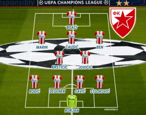 LŠ: Zvezda - tim za Napoli...