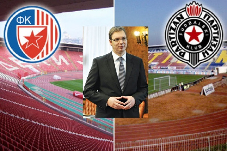 Вучић о Националном стадиону, Црвеној звезди и Партизану...