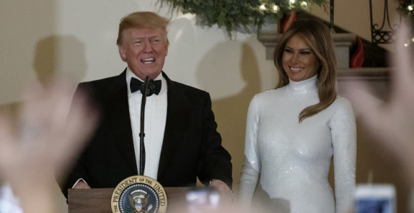 Melanija Tramp blistala u bijelom