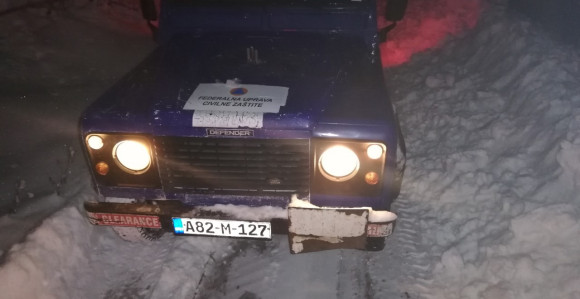 Spašeni migranti iz snijega