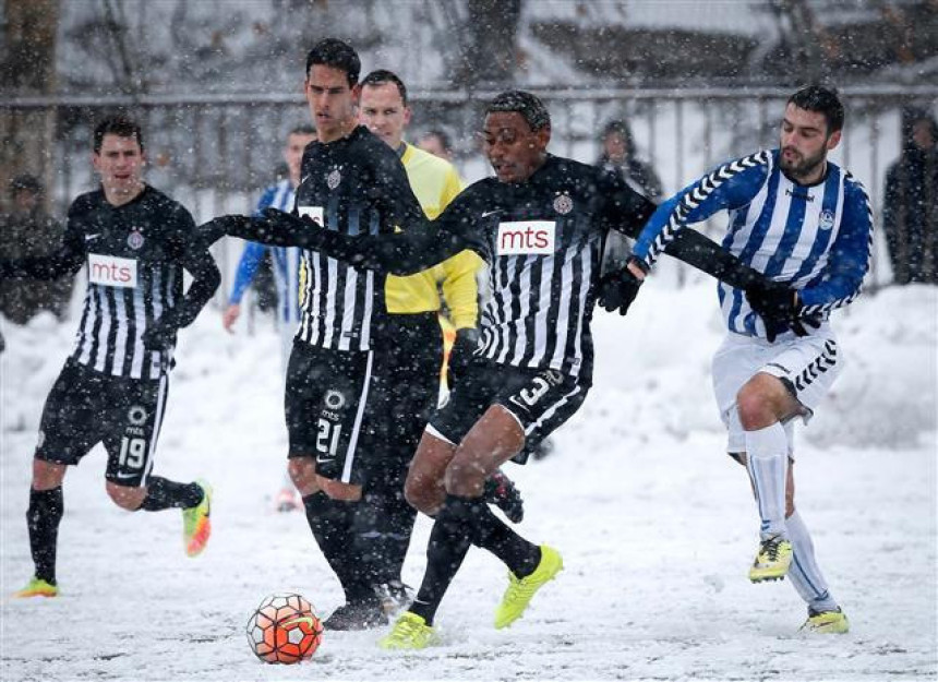 Prijateljska: Partizan efikasan po snijegu!